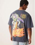 Disney Pixar oversized t-shirt with Buzz Lightyear Toy Story print in blue